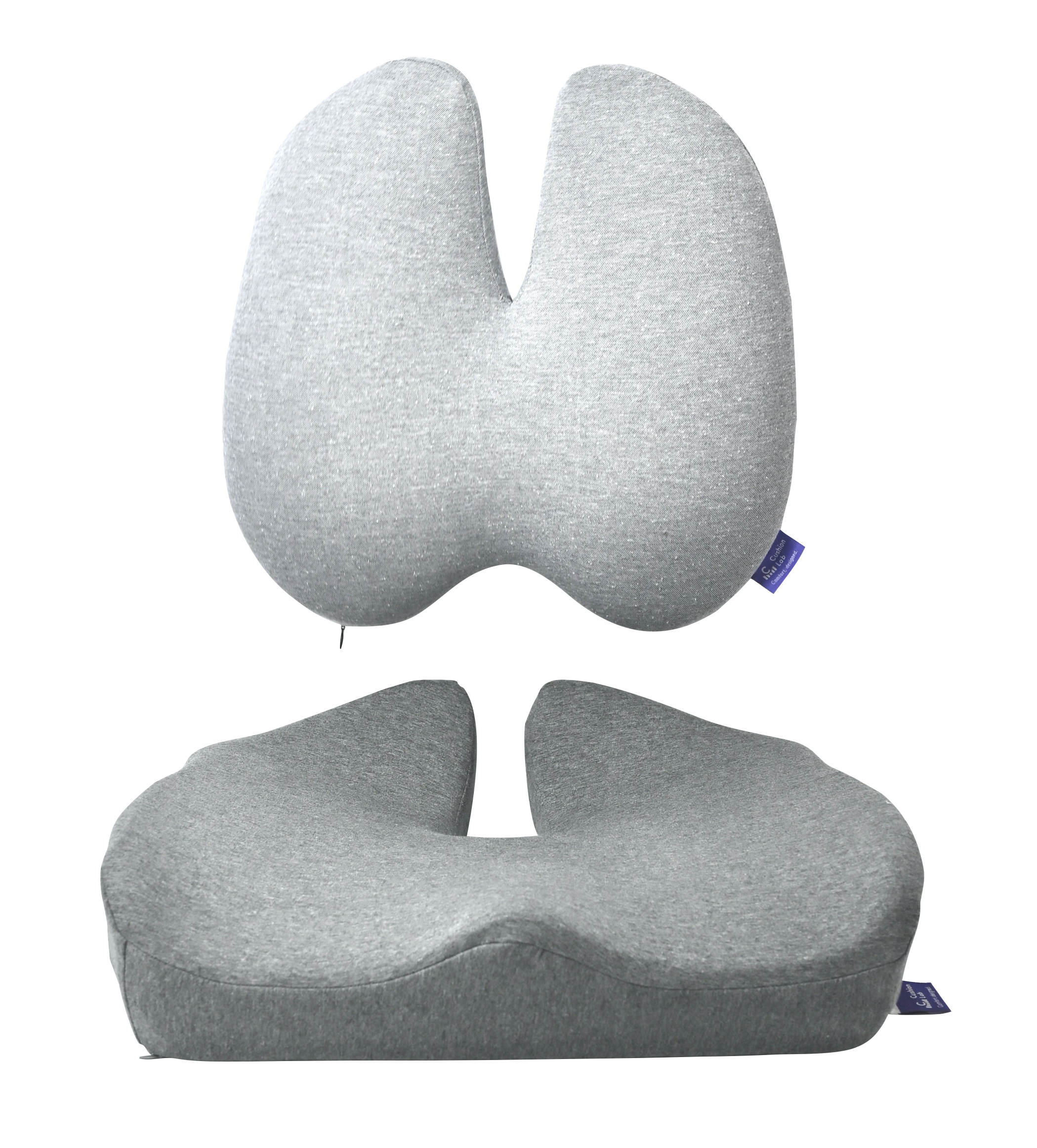 Back Relief Lumbar Pillow paired with Cloud Cradle Seat Cushion for full sitting comfort